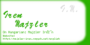 iren majzler business card